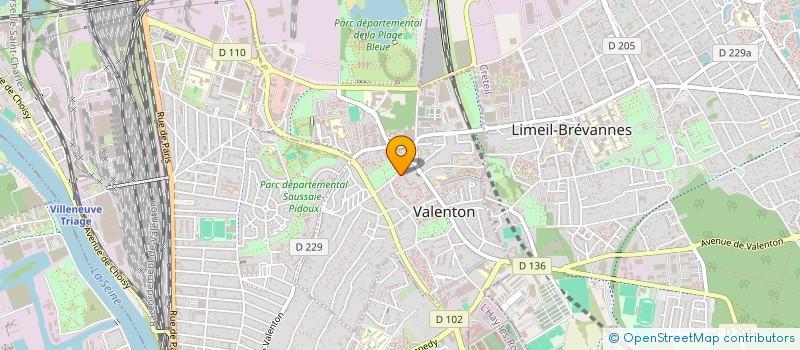 localisation de l'entreprise MADAME MALIKA MOSTEFAOUI  VALENTON