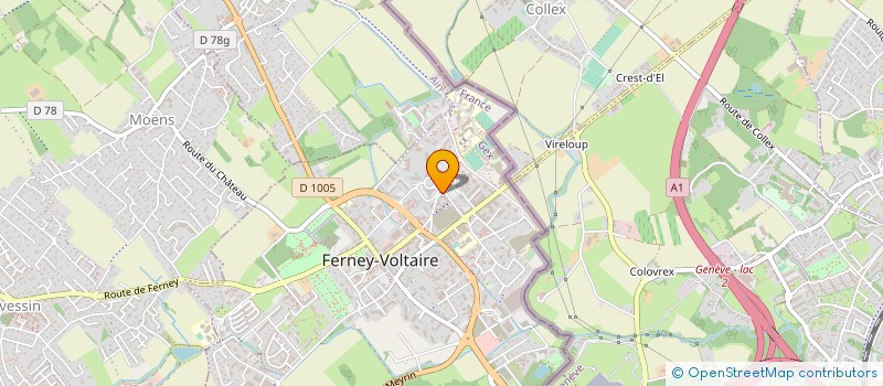 localisation de l'entreprise MADAME MALIKA MOUHSSINE à FERNEY-VOLTAIRE