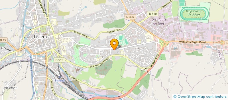 localisation de l'entreprise MADAME MALIKA NAHI  LISIEUX