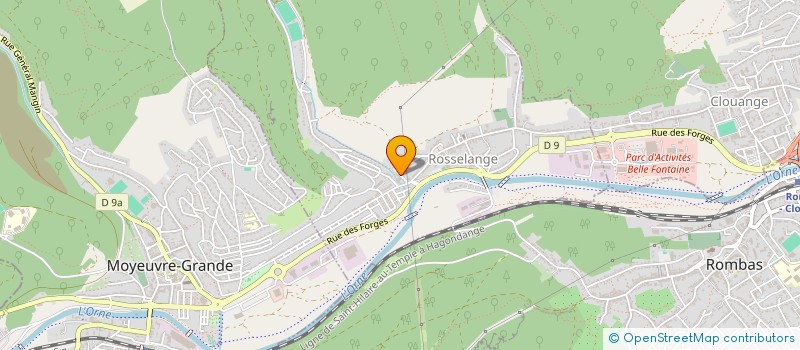 localisation de l'entreprise MADAME MALIKA NAIT MOHAND  ROSSELANGE