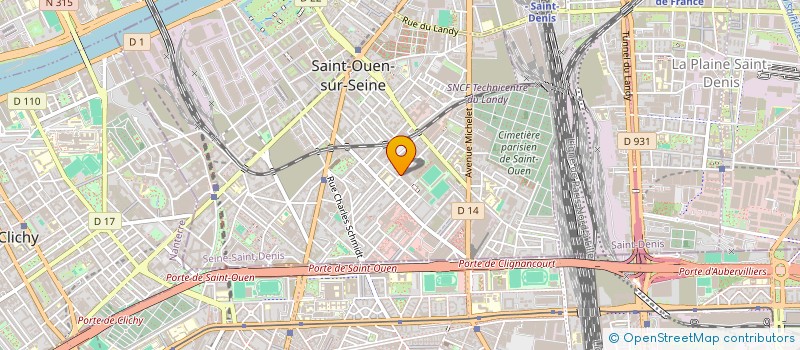 localisation de l'entreprise MADAME MALIKA NASRI à SAINT-OUEN-SUR-SEINE