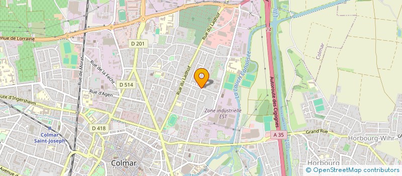 localisation de l'entreprise MADAME MALIKA NOUAOURIA  COLMAR