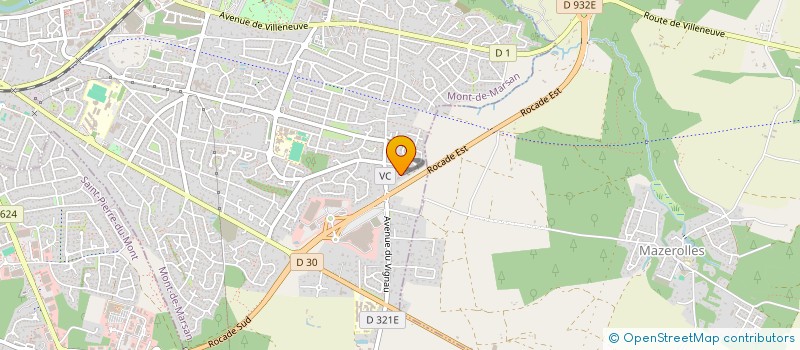 localisation de l'entreprise MADAME MALIKA OUKHABOU  MONT-DE-MARSAN