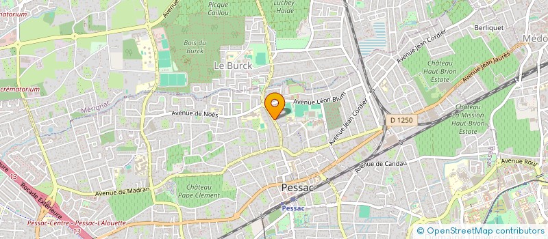 localisation de l'entreprise MADAME MALIKA OURIACHI  PESSAC