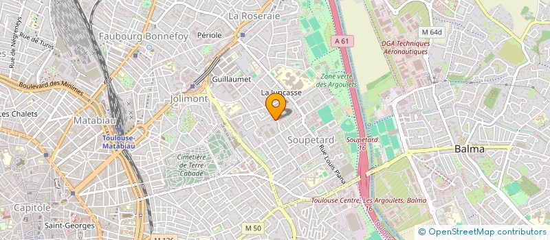 localisation de l'entreprise MADAME MALIKA PAUGAIN à TOULOUSE