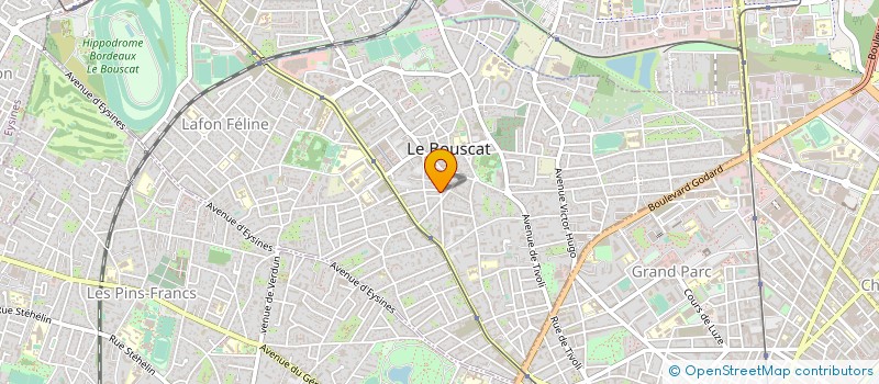localisation de l'entreprise MADAME MALIKA PLAIRE à LE BOUSCAT