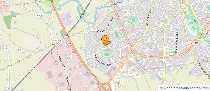 localisation de l'entreprise MADAME MALIKA POIDEVIN à CHOLET