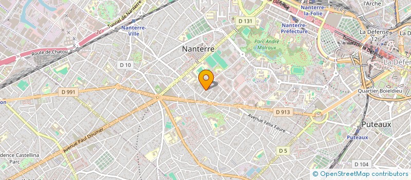 localisation de l'entreprise MADAME MALIKA RADJAH  NANTERRE