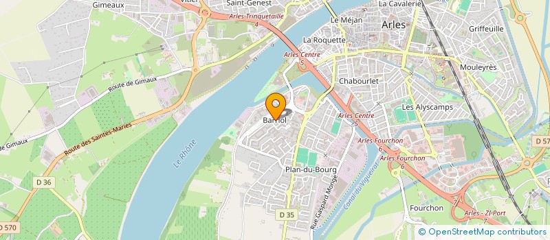 localisation de l'entreprise MADAME MALIKA TAFROUTE à ARLES