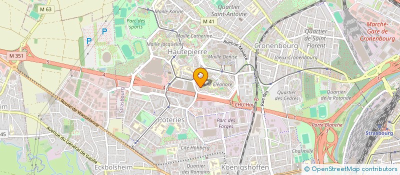 localisation de l'entreprise MADAME MALIKA TAYEBI à STRASBOURG