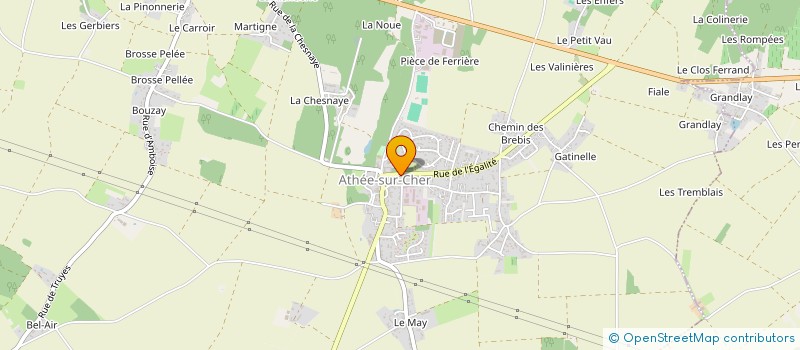 localisation de l'entreprise MADAME MALIKA VARAILLON  ATHEE-SUR-CHER