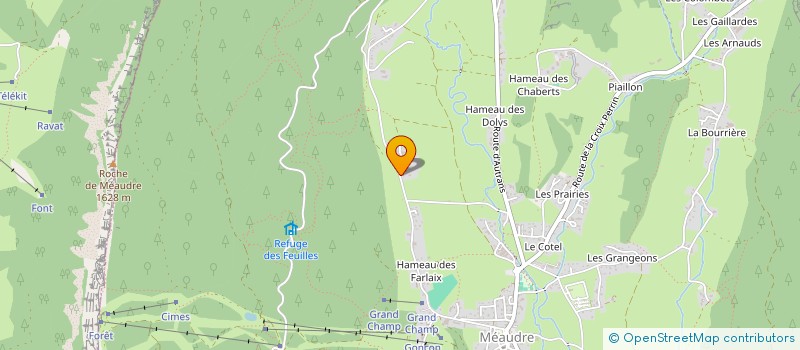 localisation de l'entreprise MADAME MALIKA YERMECHE  AUTRANS-MEAUDRE EN VERCORS