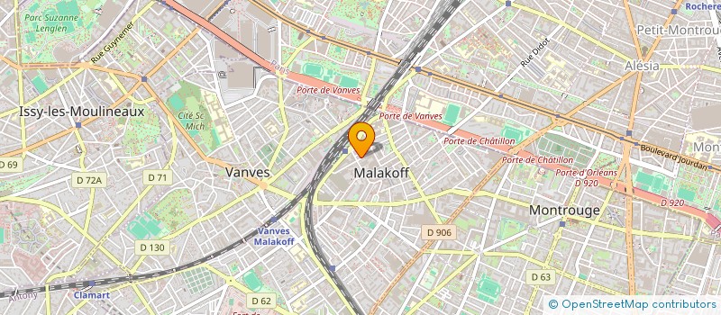 localisation de l'entreprise MADAME MALINA MOLGAN  MALAKOFF