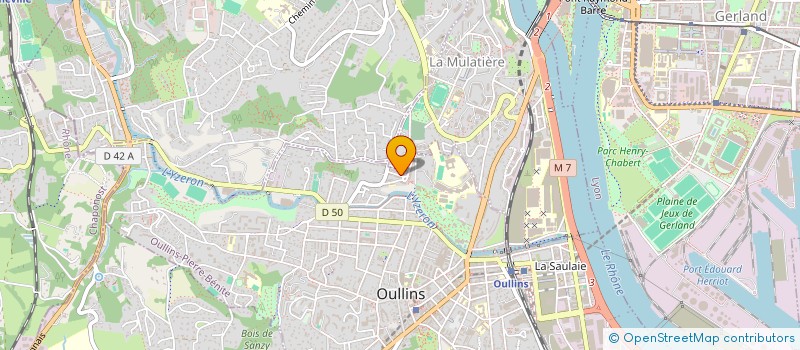 localisation de l'entreprise MADAME MALISA MDAHOMA  OULLINS-PIERRE-BENITE