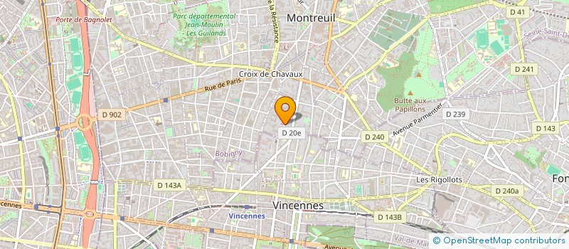 localisation de l'entreprise MADAME MALISSA ISSIMAILA  MONTREUIL