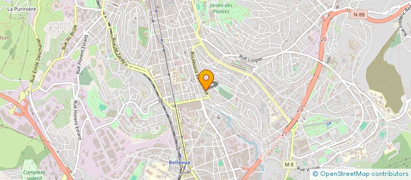 localisation de l'entreprise MADAME MALLAURIE BLACHON  SAINT-ETIENNE