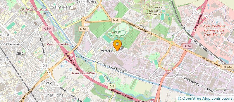 localisation de l'entreprise MADAME MALLAURIE BOURGEOIS  REIMS