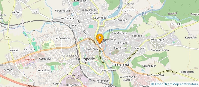 localisation de l'entreprise MADAME MALLAURIE CHARLES à QUIMPERLE