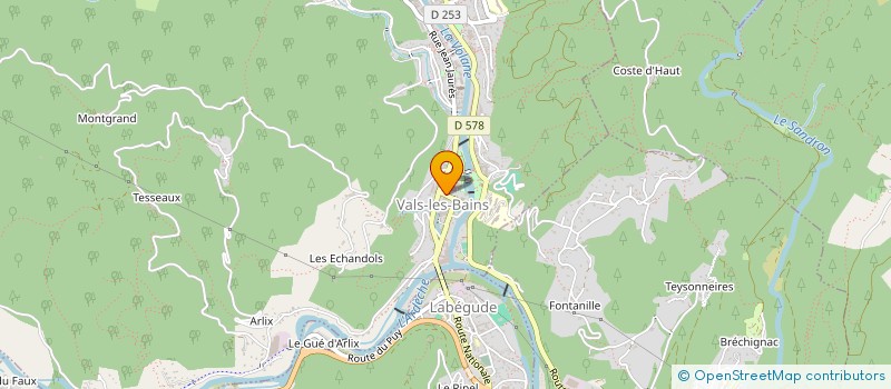 localisation de l'entreprise MADAME MALLAURIE CHARLES  VALS-LES-BAINS