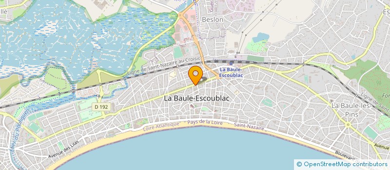 localisation de l'entreprise MADAME MALLAURY BADEAU à LA BAULE-ESCOUBLAC