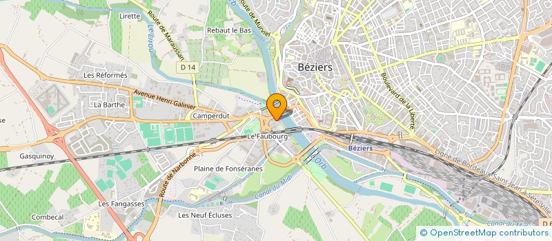 localisation de l'entreprise MADAME MALLAURY BERON  BEZIERS