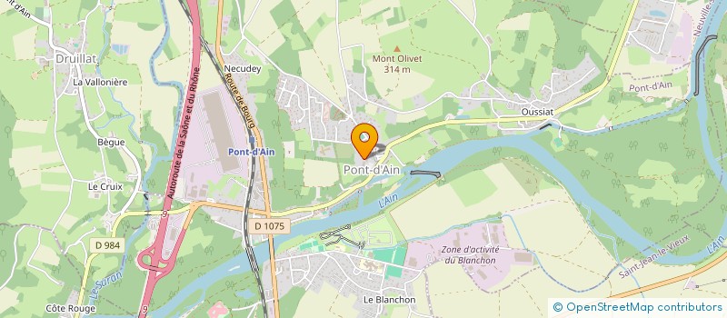 localisation de l'entreprise MADAME MALLAURY CHAUDET  PONT-D'AIN