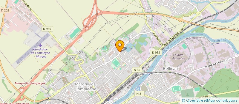 localisation de l'entreprise MADAME MALLAURY DELAFORGE  MARGNY-LES-COMPIEGNE