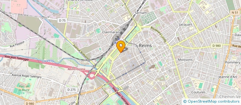 localisation de l'entreprise MADAME MALLAURY MAHE  REIMS