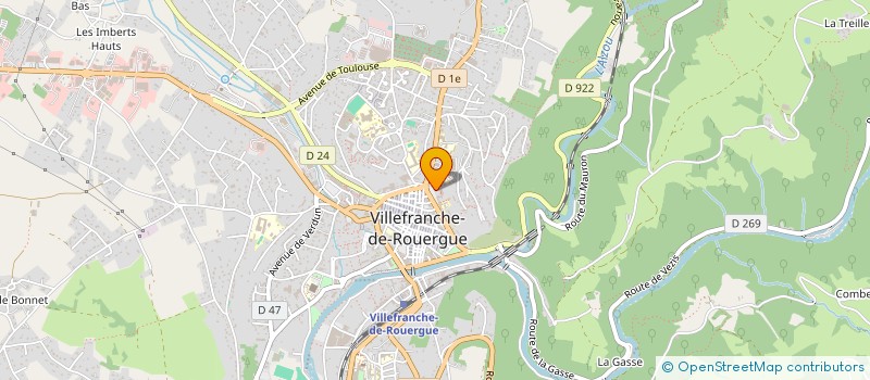 localisation de l'entreprise MADAME MALLAURY MATHIEU  VILLEFRANCHE-DE-ROUERGUE