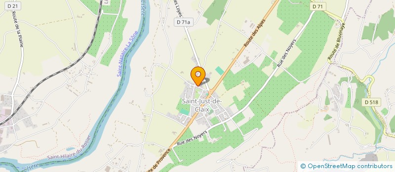localisation de l'entreprise MADAME MALLAURY MENON  SAINT-JUST-DE-CLAIX
