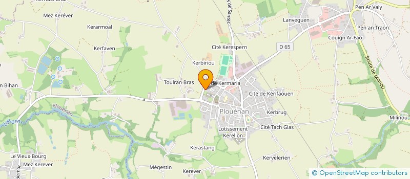 localisation de l'entreprise MADAME MALLAURY MOAL  PLOUENAN