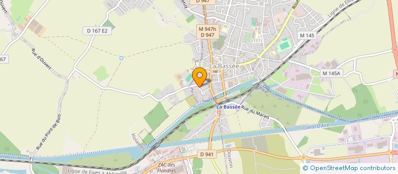 localisation de l'entreprise MADAME MALLAURY PENNELLE  LA BASSEE