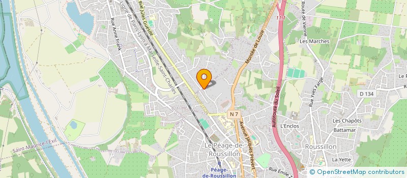 localisation de l'entreprise MADAME MALLAURY PERRIN  LE PEAGE-DE-ROUSSILLON