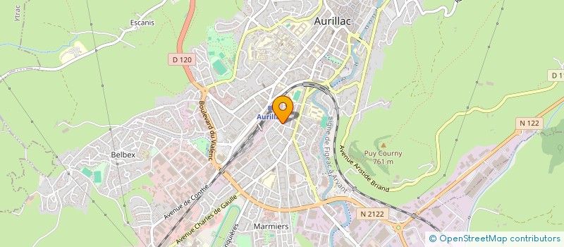 localisation de l'entreprise MADAME MALLAURY TEIL à AURILLAC