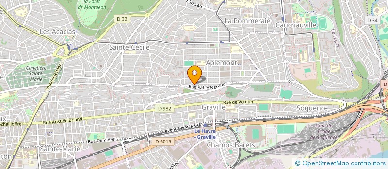 localisation de l'entreprise MADAME MALLAURY TURPIN  LE HAVRE