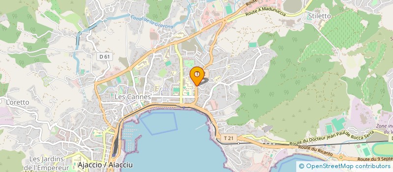 localisation de l'entreprise MADAME MALLORIE DUPONCHELLE à AJACCIO