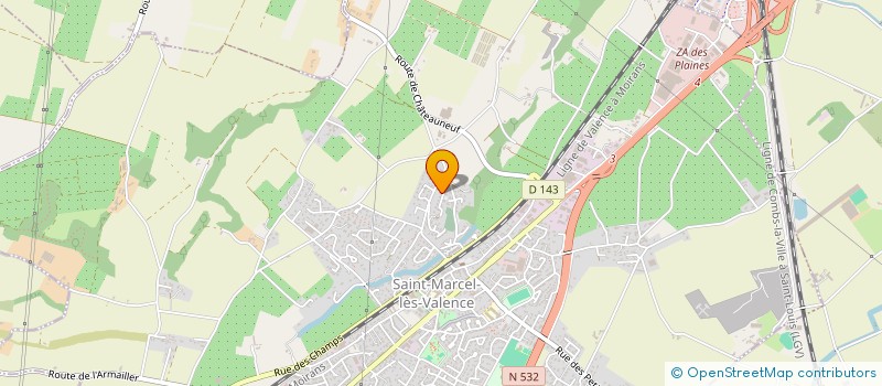 localisation de l'entreprise MADAME MALLORIE FOFFA  SAINT-MARCEL-LES-VALENCE