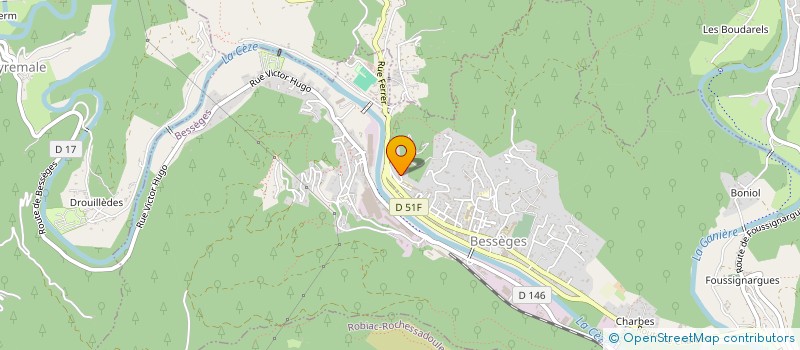 localisation de l'entreprise MADAME MALLORIE SCHOLL DIT SCHROLL  BESSEGES