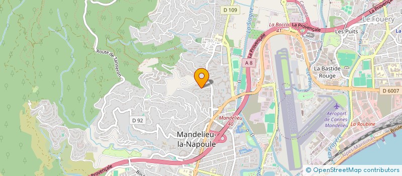localisation de l'entreprise MADAME MALLORIE VANDEPUTTE à MANDELIEU-LA-NAPOULE