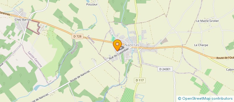 localisation de l'entreprise MADAME MALLORIE VIVIEN  NANCRAS