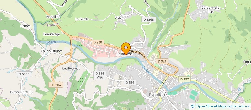 localisation de l'entreprise MADAME MALLORY CASSAGNES à ESPALION