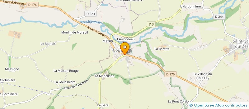 localisation de l'entreprise MADAME MALLORY DESANGLOIS  COUPTRAIN