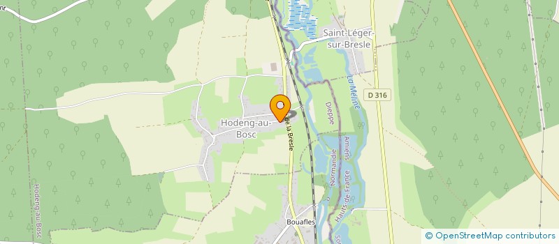 localisation de l'entreprise MADAME MALLORY DUPUIS  HODENG-AU-BOSC