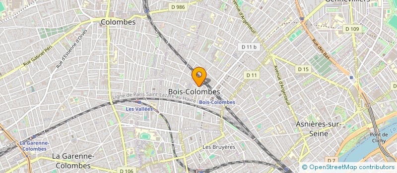 localisation de l'entreprise MADAME MALLORY LEROY à BOIS-COLOMBES