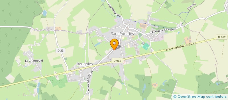 localisation de l'entreprise MADAME MALLORY MASCART  SARS-POTERIES