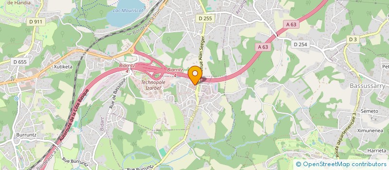 localisation de l'entreprise MADAME MALLORY PREVOT  BIDART