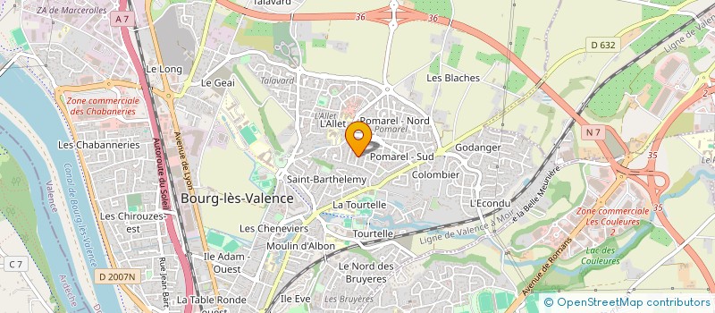 localisation de l'entreprise MADAME MALLORY TESTON à BOURG-LES-VALENCE