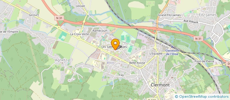 localisation de l'entreprise MADAME MALORIE AUBERT  CLERMONT