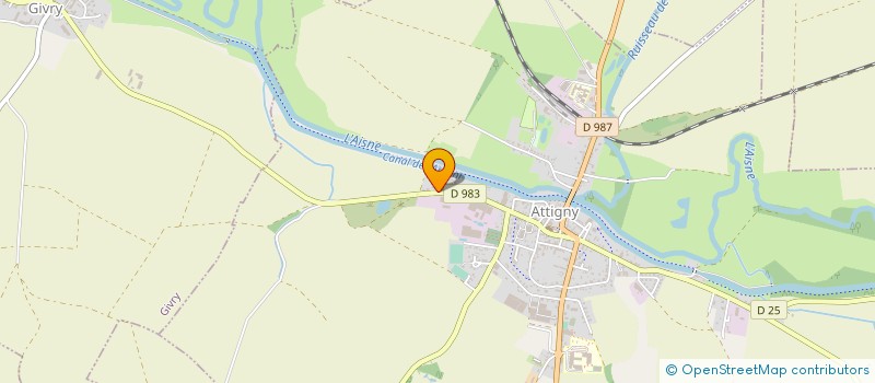 localisation de l'entreprise MADAME MALORIE DURUISSEAU  ATTIGNY