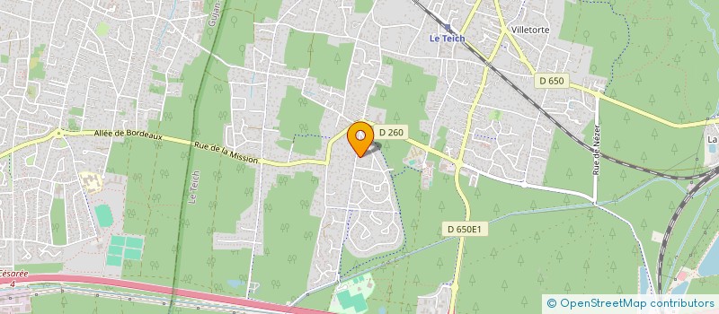 localisation de l'entreprise MADAME MALORIE ESCLAVISSAT à LE TEICH